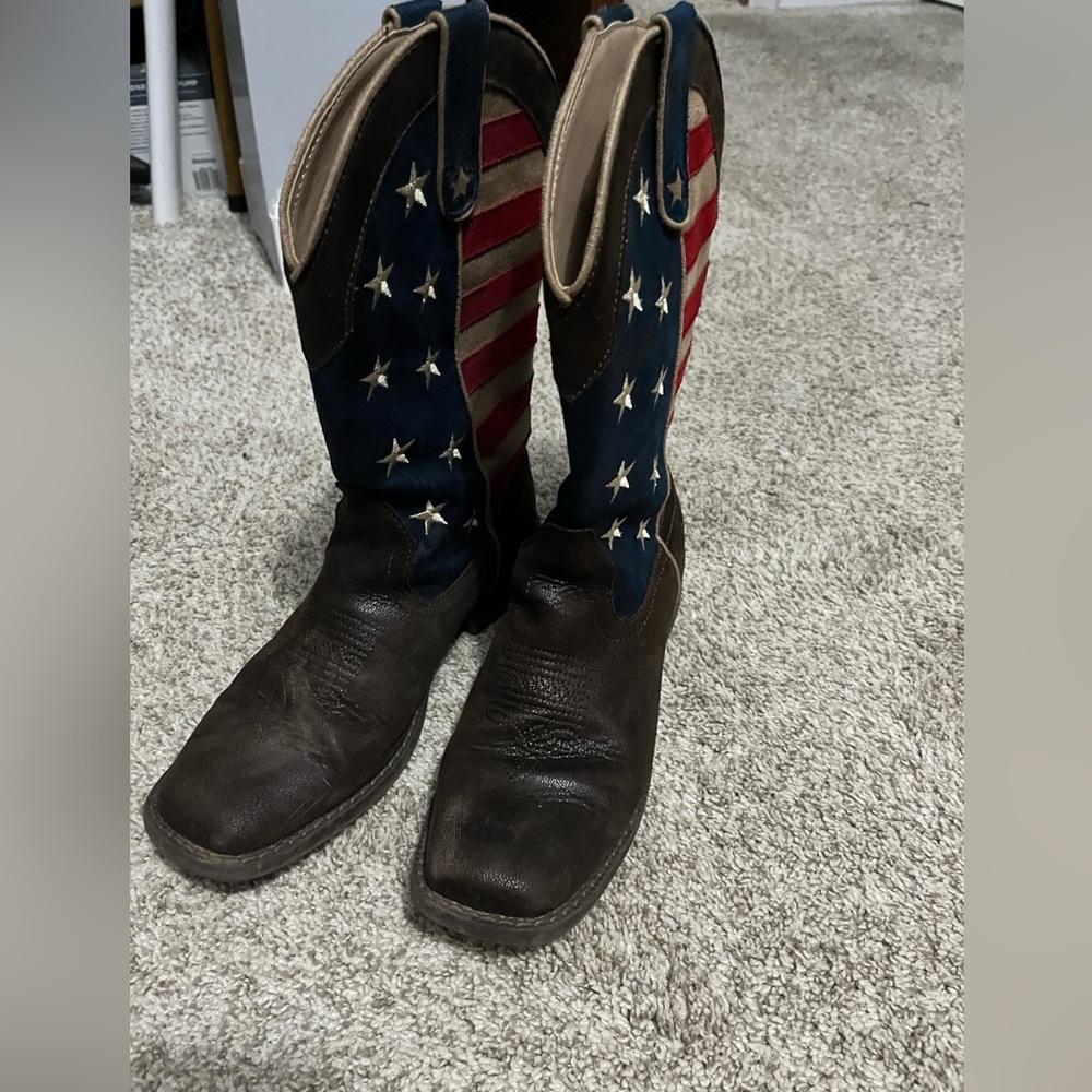 American flag cowboy boots